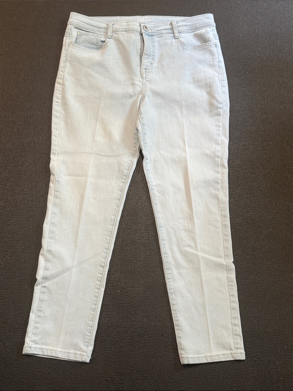 Style & Co. Women's Straight Leg Jeans in Light White Wash